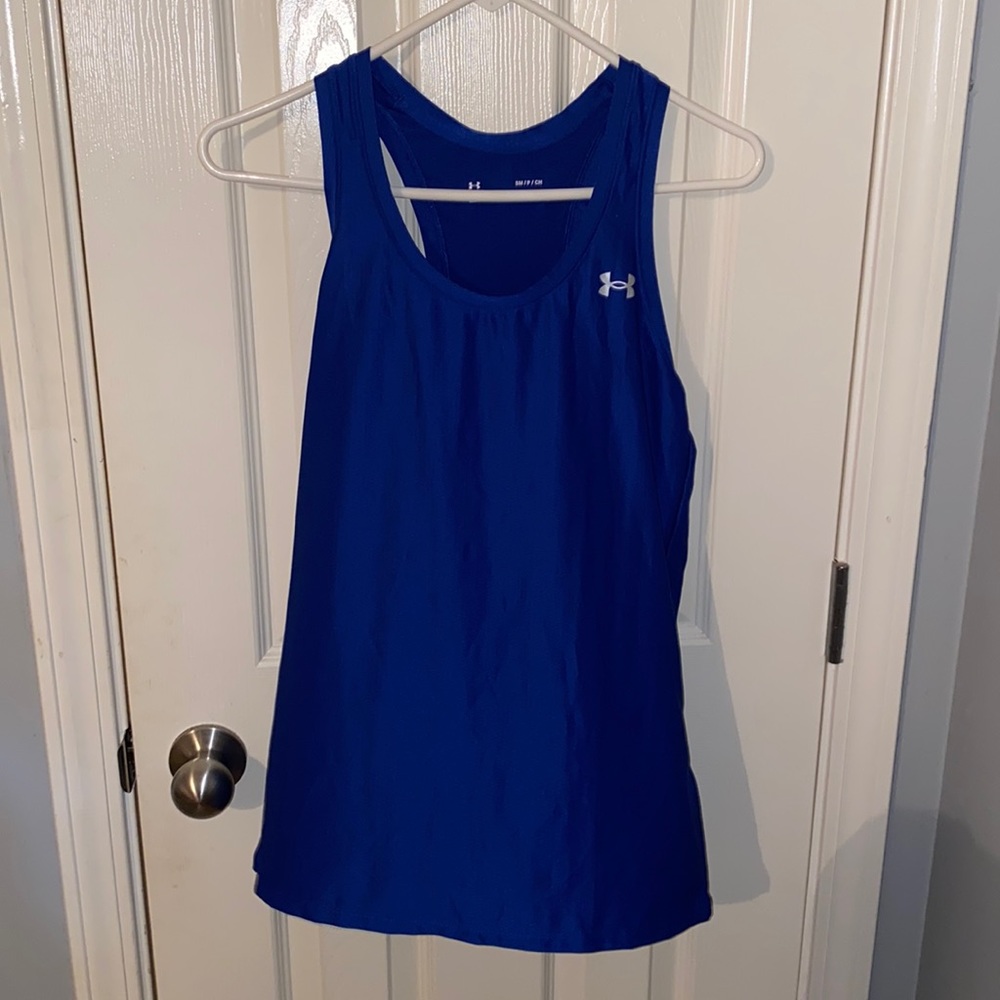 royal blue under armour tank